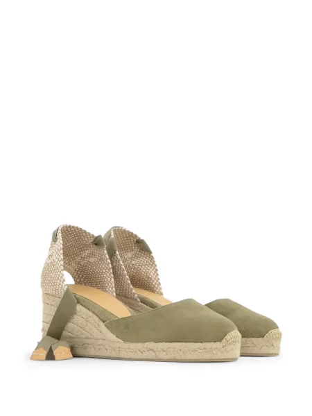 Espadrile Castaner din canvas verde