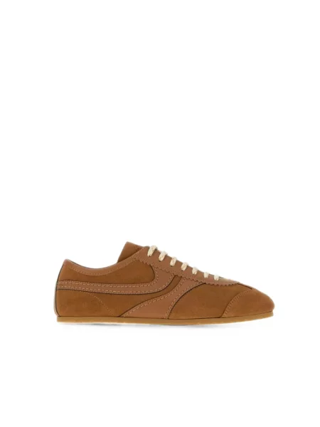 Sneakersy Dries Van Noten zamszowe brązowe