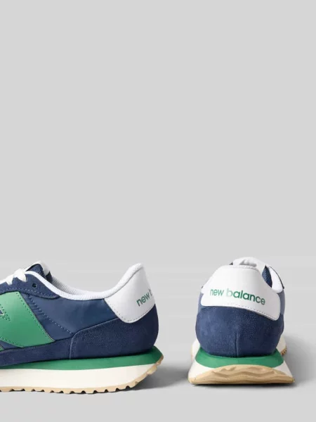 Sneakersy z detal z logo New Balance granatowe