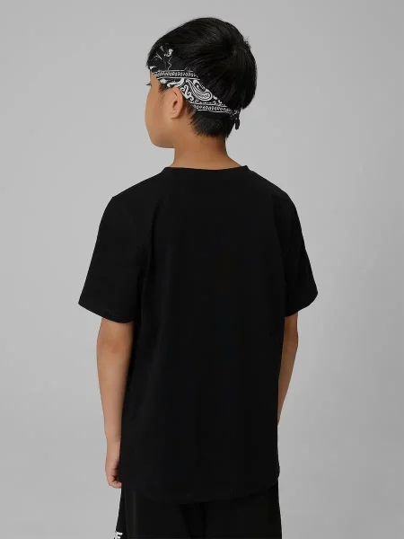T-shirt chłopięcy 4F czarna