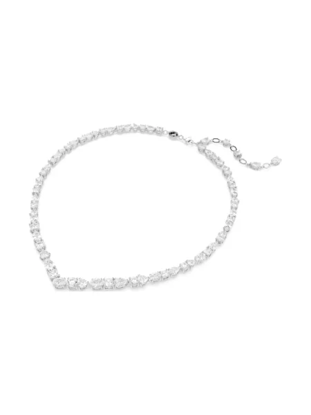 Naszyjnik Swarovski biznesowy szary