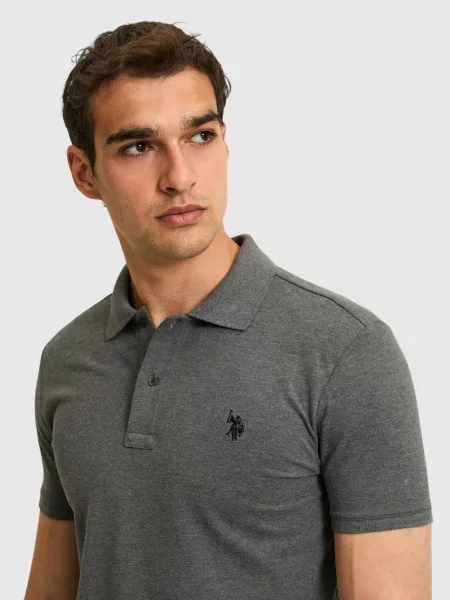 Поло U.s. Polo серое