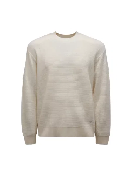 Sweter Emporio Armani wełniany biały