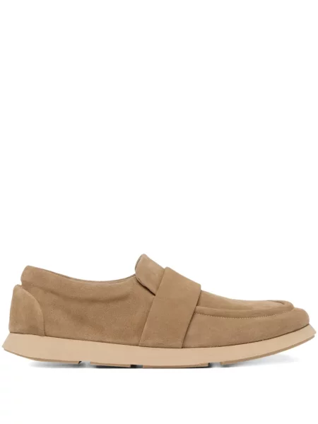 Pantofi loafer Marsell din piele de căprioară maro