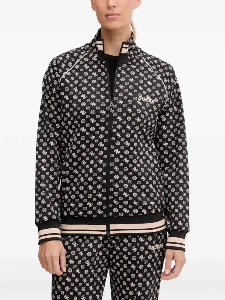 Bluza Guess z nadrukiem czarna