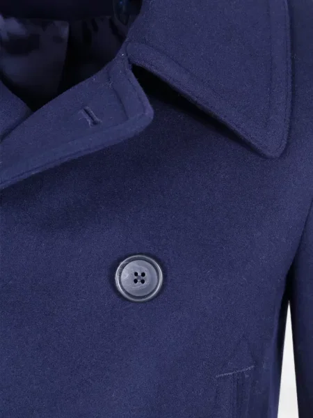 Двуредно палто Polo Ralph Lauren синьо