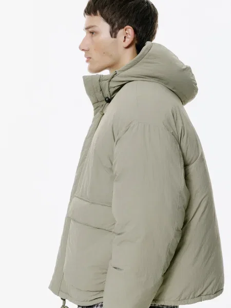 Pull&Bear Geacă de iarnă pastel verde