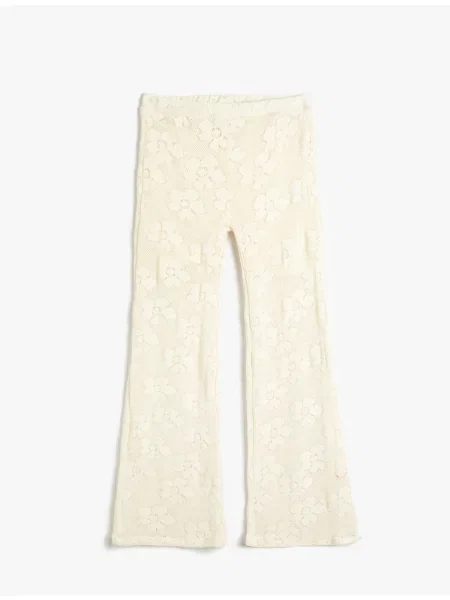 Pantaloni copii Koton alb