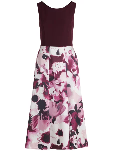 Vera Mont Rochie mov orhidee / ciclam / negru / murdar alb