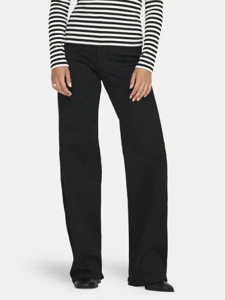 ONLY Дънки Madison Wide Leg черен