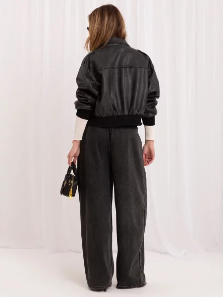 Hlače Italy Moda crna