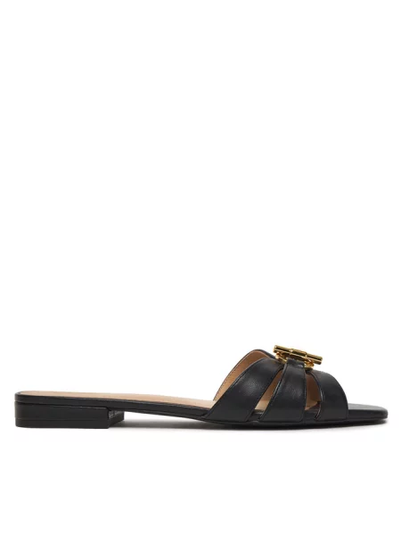 Klapki LAUREN RALPH LAUREN czarne