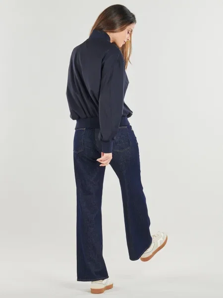 Vlnený bomber bunda Tommy Hilfiger modrá