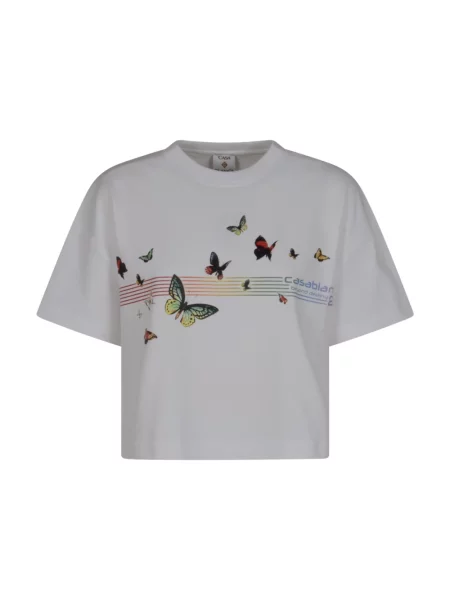 Koszulka Casablanca o krotszym kroju biała