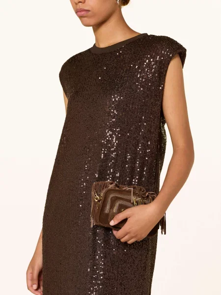 Mos Mosh Sukienka Mmaran Z Cekinami braun