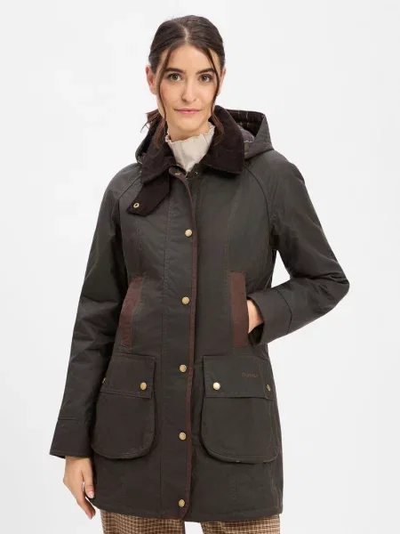 Barbour Kurtka z woskowanej tkaniny Kobiety 38 zielony