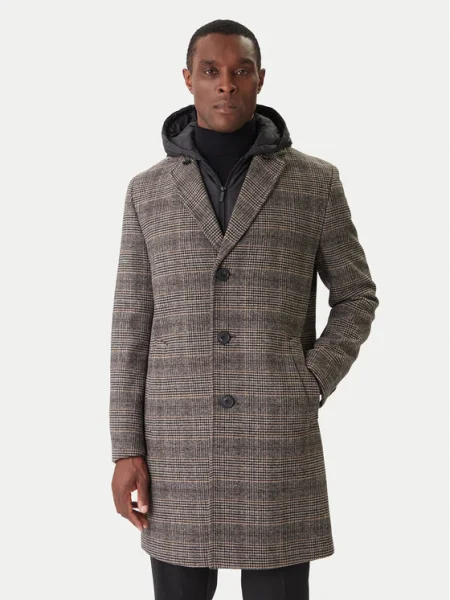 KARL LAGERFELD Вълнено палто сив