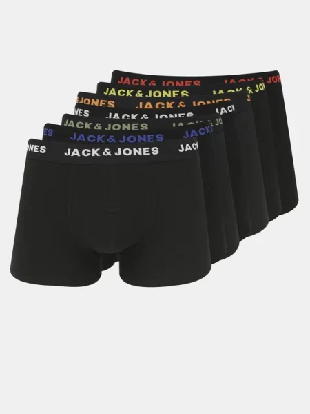 JACK & JONES Boxeri verde închis / portocaliu / roșu alb negru