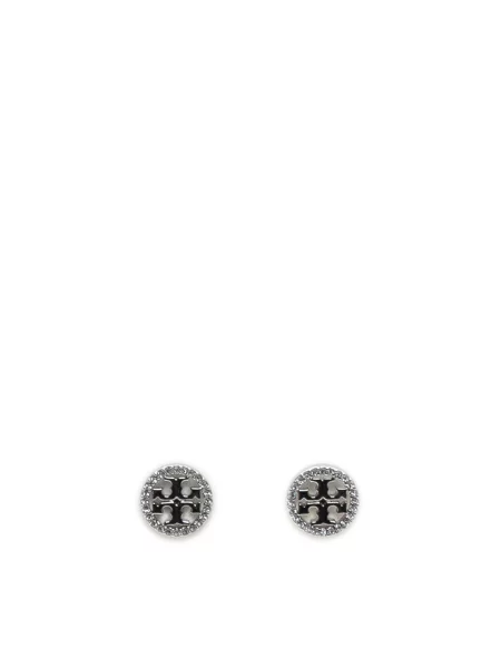 Kolczyki Tory Burch szare