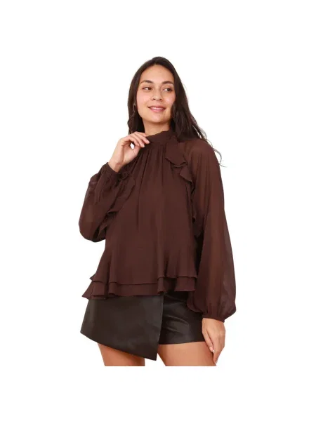 Bluză La Modeuse maro