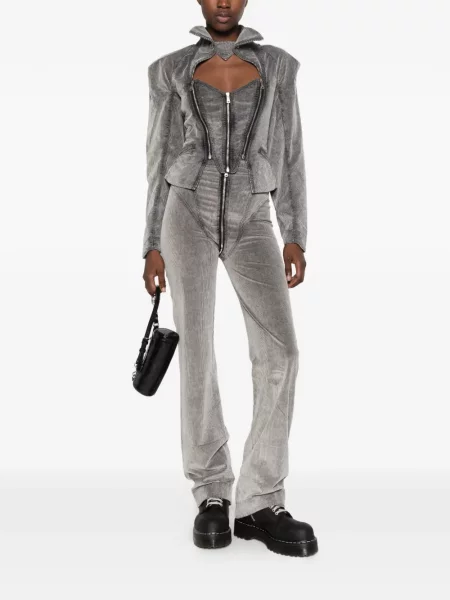 Pantaloni Vivienne Westwood de catifea cord gri