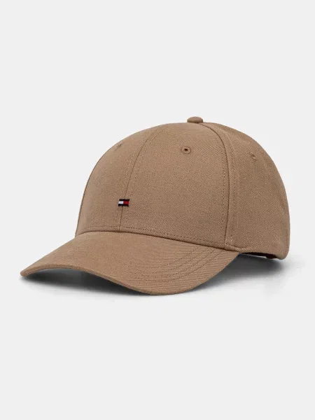 Tommy Hilfiger Czapka Z Daszkiem beige beżowa