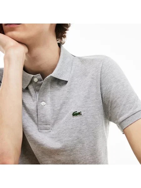 Поло Lacoste серое