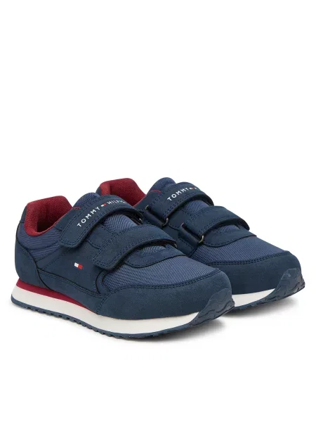 Laisvalaikio batai Tommy Hilfiger Low Cut Velcro Sneaker S Tamsiai mėlyna