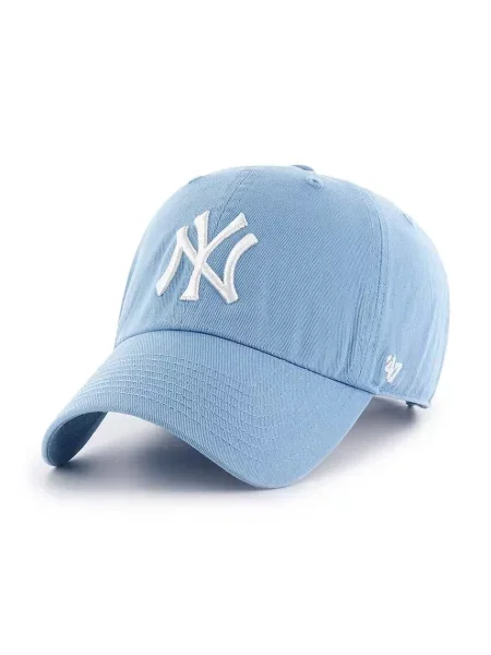 Шапка с козирка MLB New York Yankees с апликация синьо