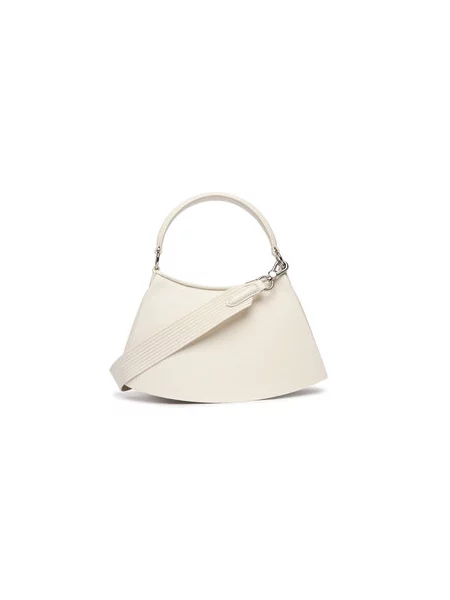 LACOSTE Kabelka Lacoste Petit sac Lenglen Défilé en cuir Cristalline' bílá