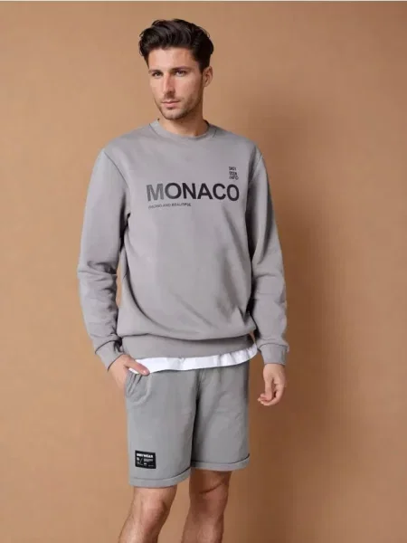 Sinsay Teplákové kraťasy šedá