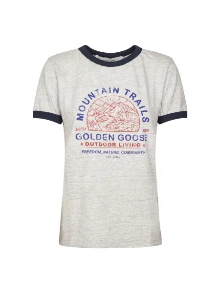 Długa koszulka Golden Goose szara
