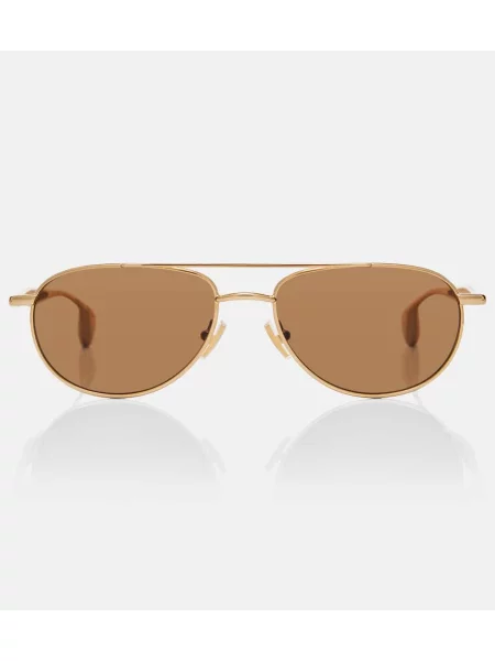 Ochelari de soare Bottega Veneta auriu