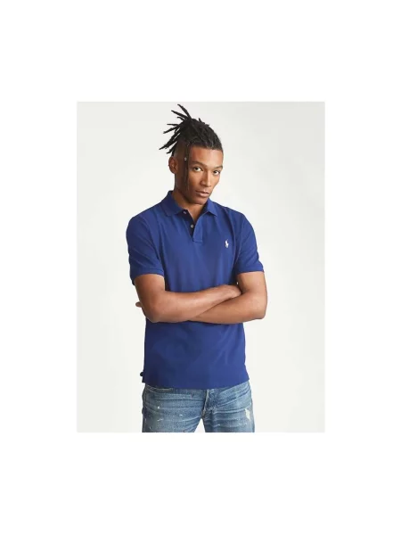 Krótka koszulka polo Polo Ralph Lauren z krótkim rękawem niebieska