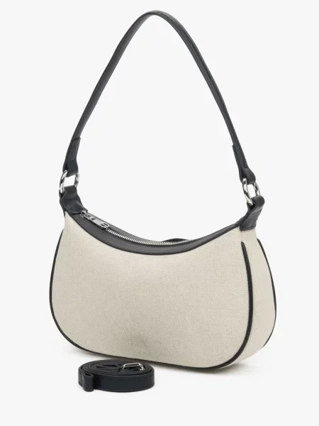 Estro Сумка Шкіра/текстиль чорний