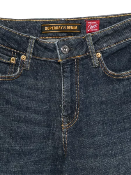 Džínsy s rovným strihom Superdry modrá