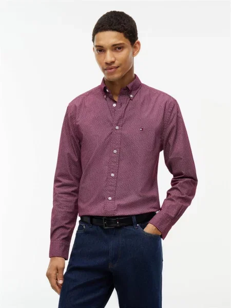 Tommy Hilfiger koszula codzienna Mężczyźni M czerwony