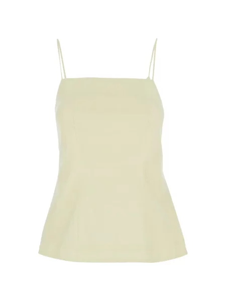 Top Semicouture cu bretele galben