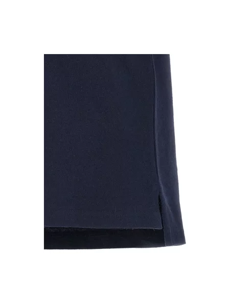 Haftowana koszulka polo Saint Laurent niebieska