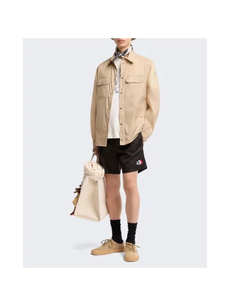 Kąpielówki Moncler z logo czarne