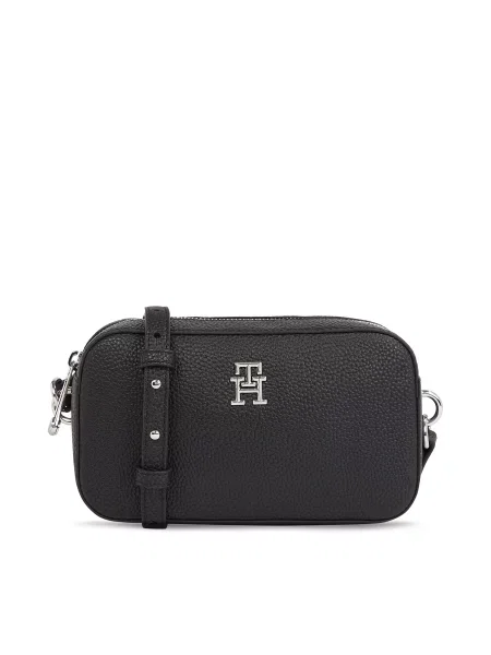 Τσάντα Tommy Hilfiger Th Emblem Camera Bag μαύρο