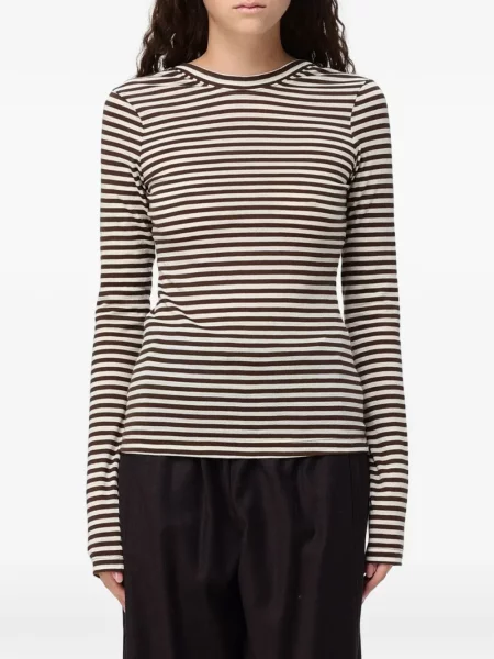 Lung tricou Tela maro