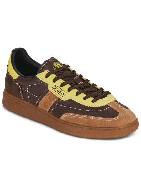 Polo Ralph Lauren Nizke superge BEDFORD karamel / temno / svetlo rumena rjava