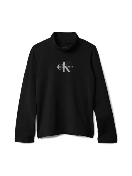 Calvin Klein Jeans Detské tričko s dlhým rukávom čierna