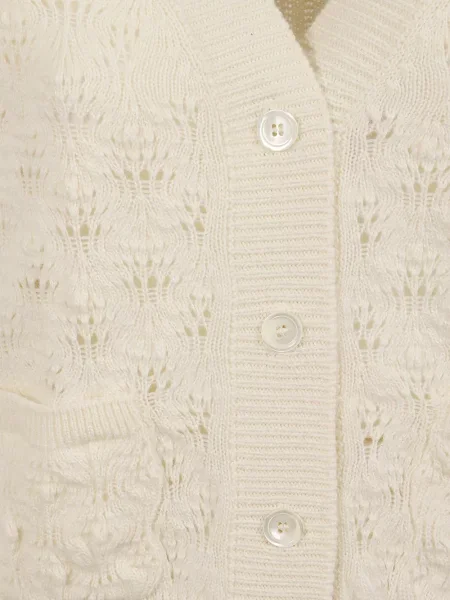 Cardigan Ermanno Scervino tricotate alb