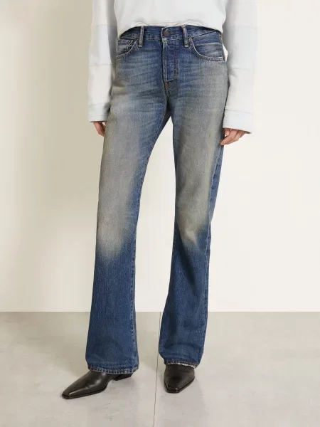 Acne Studios Bootcut Džíny mid blue modré