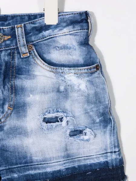 Szorty jeansowe dziecięce Dsquared2 niebieskie