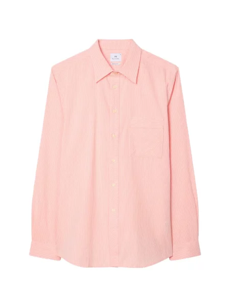 Cămașă Ps Paul Smith cu dungi roz
