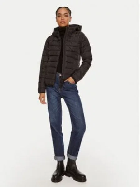 TOM TAILOR DENIM Přechodná bunda černá