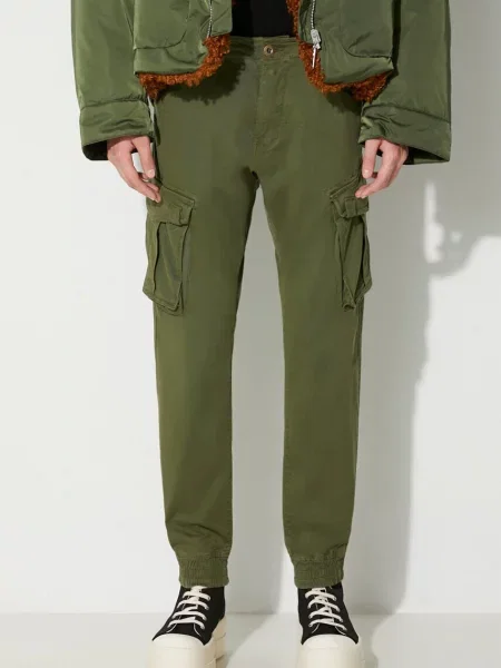 Kalhoty Alpha Industries zelené